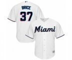 Miami Marlins Austin Brice Replica White Home Cool Base Baseball Player Jersey