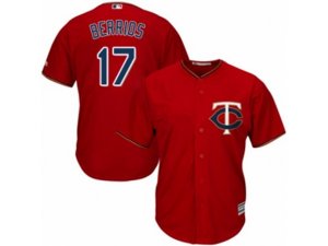 Minnesota Twins #17 Jose Berrios Authentic Scarlet Alternate Cool Base MLB Jersey
