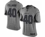 Arizona Cardinals #40 Pat Tillman Limited Gray Gridiron Football Jersey