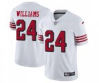 San Francisco 49ers #24 K'Waun Williams Limited White Rush Vapor Untouchable Football Jersey
