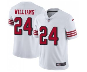 San Francisco 49ers #24 K\'Waun Williams Limited White Rush Vapor Untouchable Football Jersey