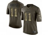 Denver Broncos #11 Carlos Henderson Limited Green Salute to Service NFL Jersey