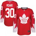 Toronto Maple Leafs #30 Calvin Pickard Authentic Red Alternate NHL Jersey