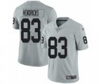 Oakland Raiders #83 Ted Hendricks Limited Silver Inverted Legend Football Jersey