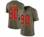 Kansas City Chiefs #90 Emmanuel Ogbah Limited Olive 2017 Salute to Service Football Jersey