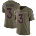 Denver Broncos #3 Colby Wadman Limited Olive 2017 Salute to Service NFL Jersey