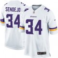 Minnesota Vikings #34 Andrew Sendejo Game White NFL Jersey