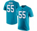 Carolina Panthers #55 Bruce Irvin Blue Rush Pride Name & Number T-Shirt