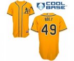 Oakland Athletics Skye Bolt Replica Gold Alternate 2 Cool Base Baseball Player Jersey