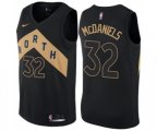 Toronto Raptors #32 KJ McDaniels Swingman Black NBA Jersey - City Edition