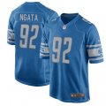 Detroit Lions #92 Haloti Ngata Game Light Blue Team Color NFL Jersey