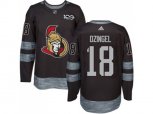 Adidas Ottawa Senators #18 Ryan Dzingel Black 1917-2017 100th Anniversary Stitched NHL Jersey