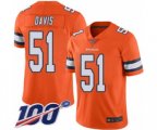 Denver Broncos #51 Todd Davis Limited Orange Rush Vapor Untouchable 100th Season Football Jersey