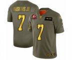 Washington Redskins #7 Dwayne Haskins Olive Gold 2019 Salute to Service Limited Player Football Jersey