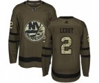 New York Islanders #2 Nick Leddy Authentic Green Salute to Service NHL Jersey