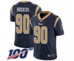 Los Angeles Rams #90 Michael Brockers Navy Blue Team Color Vapor Untouchable Limited Player 100th Season Football Jersey