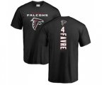 Atlanta Falcons #4 Brett Favre Black Backer T-Shirt