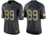 Los Angeles Rams #99 Aaron Donald Stitched Black NFL Salute to Service Limited Jerseys