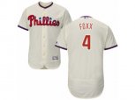 Philadelphia Phillies #4 Jimmy Foxx Cream Flexbase Authentic Collection MLB Jersey