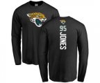 Jacksonville Jaguars #95 Abry Jones Black Backer Long Sleeve T-Shirt