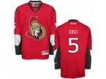 Ottawa Senators #5 Cody Ceci Authentic Red Home NHL Jersey