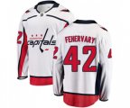 Washington Capitals #42 Martin Fehervary Fanatics Branded White Away Breakaway NHL Jersey