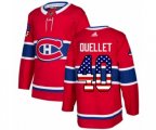 Montreal Canadiens #40 Joel Armia Authentic Red USA Flag Fashion NHL Jersey