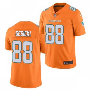 Miami Dolphins #88 Mike Gesicki Nike Orange Color Rush Limited Jersey