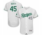 Los Angeles Dodgers Matt Beaty White Celtic Flexbase Authentic Collection Baseball Player Jersey