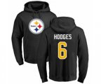 Pittsburgh Steelers #6 Devlin Hodges Black Name & Number Logo Pullover Hoodie