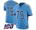 Tennessee Titans #75 Jamil Douglas Light Blue Alternate Vapor Untouchable Limited Player 100th Season Football Jersey
