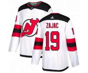 New Jersey Devils #19 Travis Zajac White Road Stitched Hockey Jersey