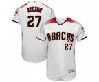 Arizona Diamondbacks #27 Matt Szczur White Home Authentic Collection Flex Base Baseball Jersey