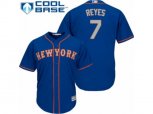 New York Mets #7 Jose Reyes Replica Royal Blue Alternate Road Cool Base MLB Jersey