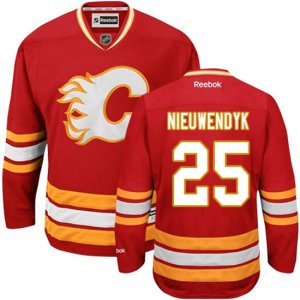 Calgary Flames #25 Joe Nieuwendyk Premier Red Third NHL Jersey
