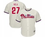 Philadelphia Phillies #27 Aaron Nola Replica Cream Alternate Cool Base Baseball Jersey