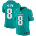 Miami Dolphins #8 Matt Moore Aqua Green Team Color Vapor Untouchable Limited Player NFL Jersey