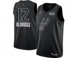 San Antonio Spurs #12 LaMarcus Aldridge Black NBA Jordan Swingman 2018 All-Star Game Jersey