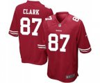 San Francisco 49ers #87 Dwight Clark Game Red Team Color Football Jersey