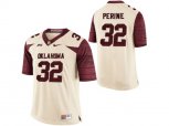 Men's Oklahoma Sooners Samaje Perine #32 College Limited Football Jersey - White