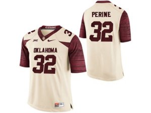 Men\'s Oklahoma Sooners Samaje Perine #32 College Limited Football Jersey - White