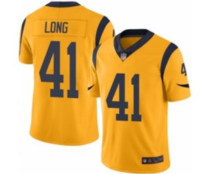 Los Angeles Rams #41 David Long Limited Gold Rush Vapor Untouchable Football Jersey