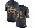 Chicago Bears #95 Roy Robertson-Harris Limited Black 2016 Salute to Service Football Jersey