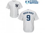 New York Yankees #9 Roger Maris Replica White Home MLB Jersey