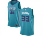Charlotte Hornets #33 Alonzo Mourning Authentic Teal Basketball Jersey - Icon Edition