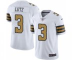 New Orleans Saints #3 Wil Lutz Limited White Rush Vapor Untouchable Football Jersey