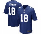 New York Giants #18 Bennie Fowler Game Royal Blue Team Color Football Jersey