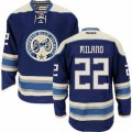 Columbus Blue Jackets #22 Sonny Milano Premier Navy Blue Third NHL Jersey