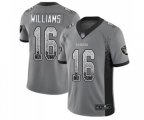 Oakland Raiders #16 Tyrell Williams Limited Gray Rush Drift Fashion Football Jersey
