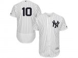 New York Yankees #10 Phil Rizzuto White Navy Flexbase Authentic Collection MLB Jersey